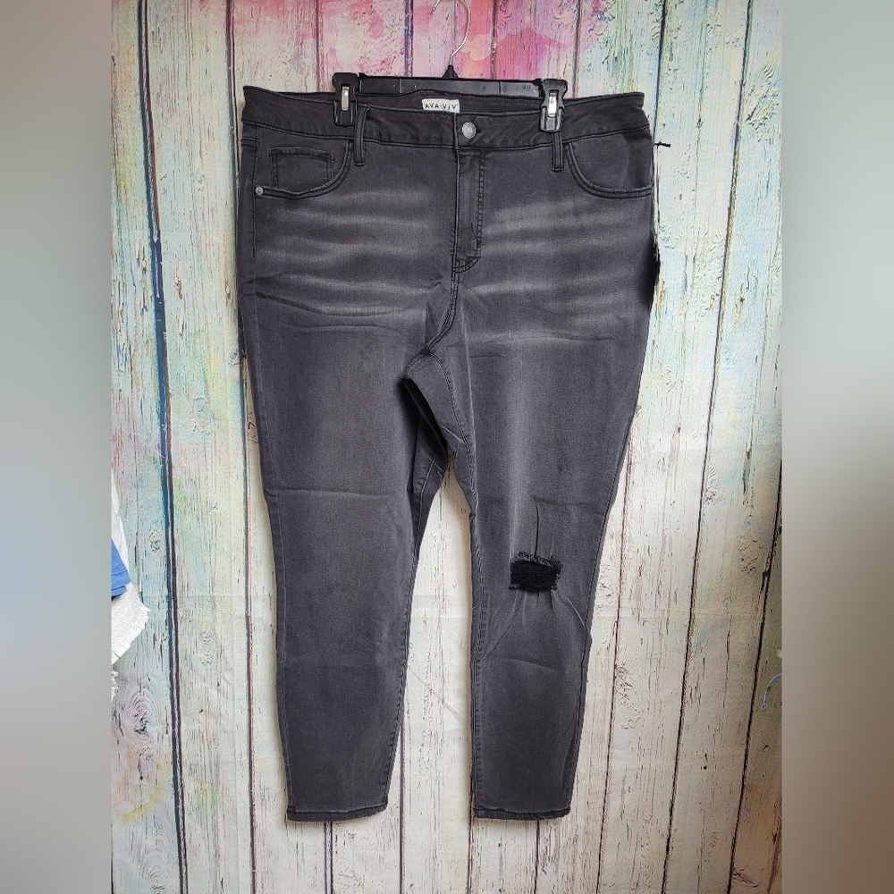 NwT AVA+VIV Charcoal Pants various sizes - Picture 1 of 5